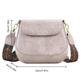 thumbnail image 4 of Bandolera Mujer PU Cuero Retro Sling Mujer Commute Gris, 4 of 9