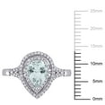 thumbnail image 2 of Everly Women's Aquamarine 14k White Gold Ring, 2 of 8