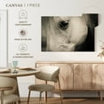 thumbnail image 5 of Elephant Stock White Horse Eye Wall Art - Horizontal Canvas Wall Art - Living Room Wall Decor - Animal Canvas - Beige And Gray Decor - 24" x 16", 5 of 8