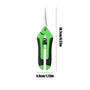 Clearance!Pruning Shears, 6.6 Inch Garden Scissors Gardening Hand Pruning Snips with Straight Stainless Steel Precision Blades for Gardening Flower Plant Precise Trimming,Green