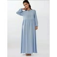 thumbnail image 4 of Maxi Dress with A-Form Fit and Crew Neck, 4 of 7