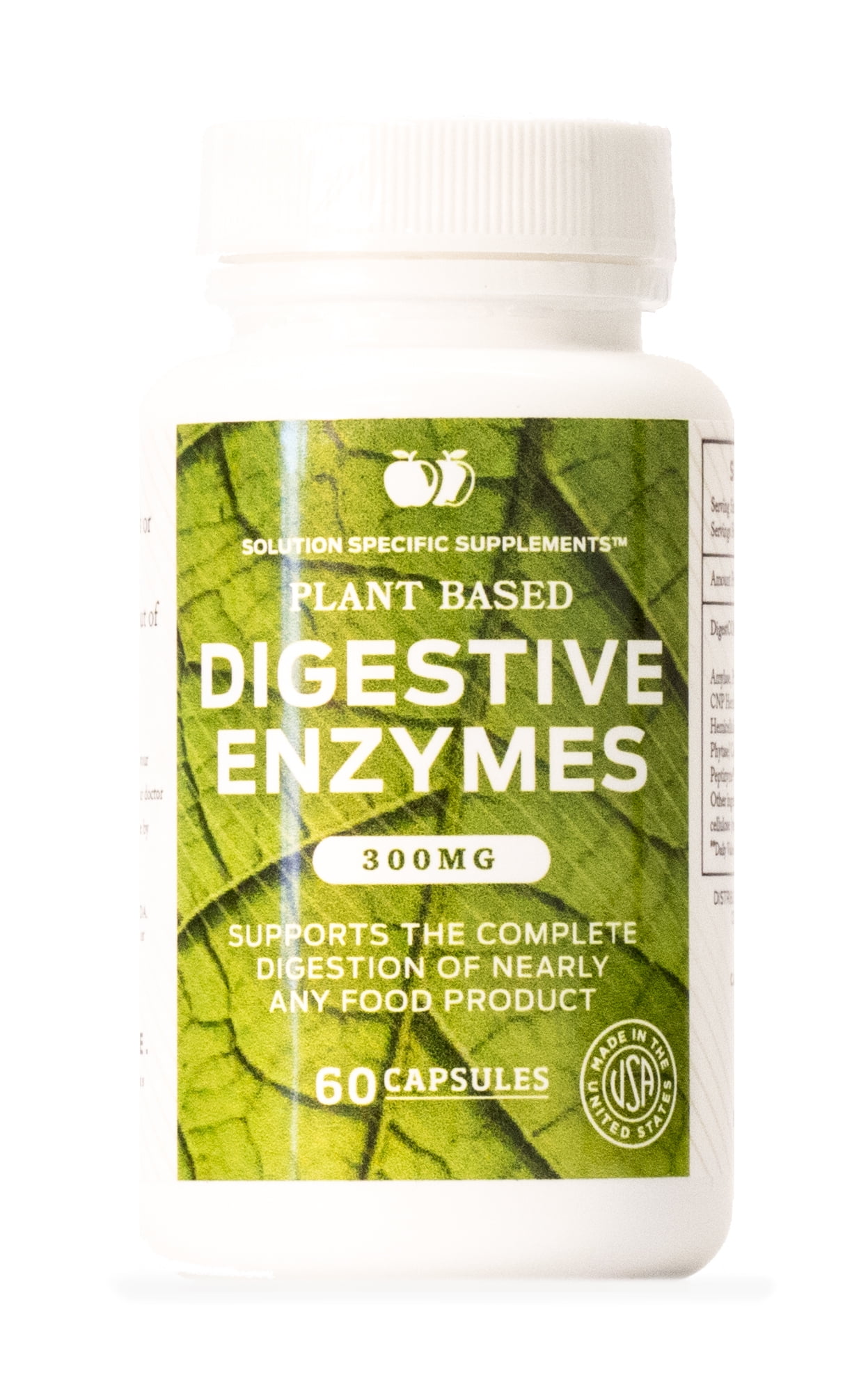 Digestive Enzymes Supplements, Natural Plant Based Superfood 60