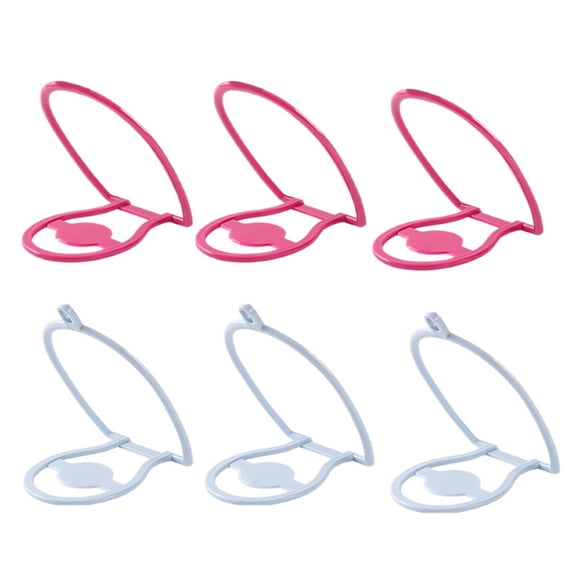Eoozwa Hat Rack, 6 Pack Baseball Cap Display Storage Rack Holder Over Door Wall Mounted Hanging Hat Organizer for Scarves Towels Clothes