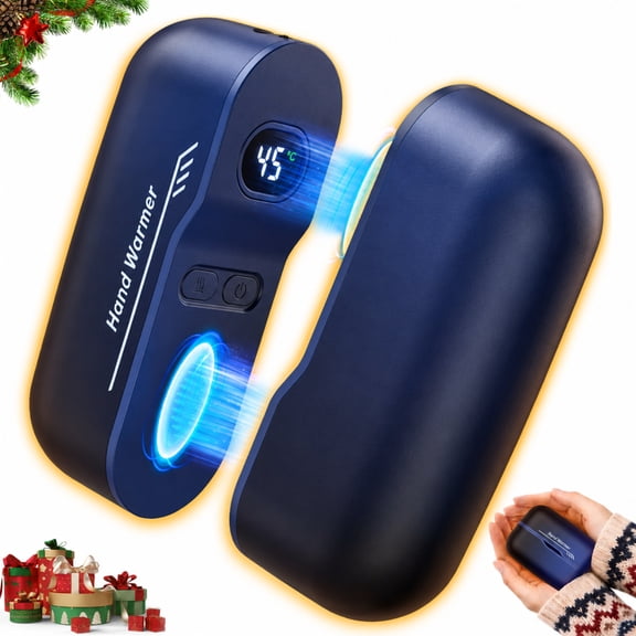 NOCOEX Magnetic Hand Warmers Rechargeable, 2 Pack 6000mAh Electric Pocket Heater, 5 Heat Levels Up to 149℉, Ideal for Hunting, Golf, Camping, Raynauds, Winter Gifts for Men & Women