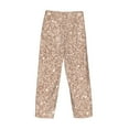 thumbnail image 5 of Fotbe Men'S Beige Sparkling Glitterclassic Pajama Pants With Elastic Waist And Drawstring Pockets，Pajama Pants Mens Lounge Pants Super Soft, 5 of 9