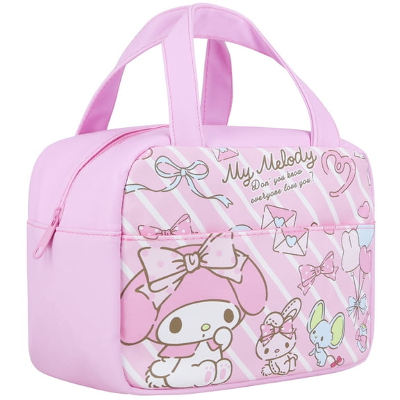 Roffatide Anime My Melody Lunch Bag - Large Capacity Leakproof Insulated Tote for Lunch Boxes, Snacks, Sandwiches, Drinks