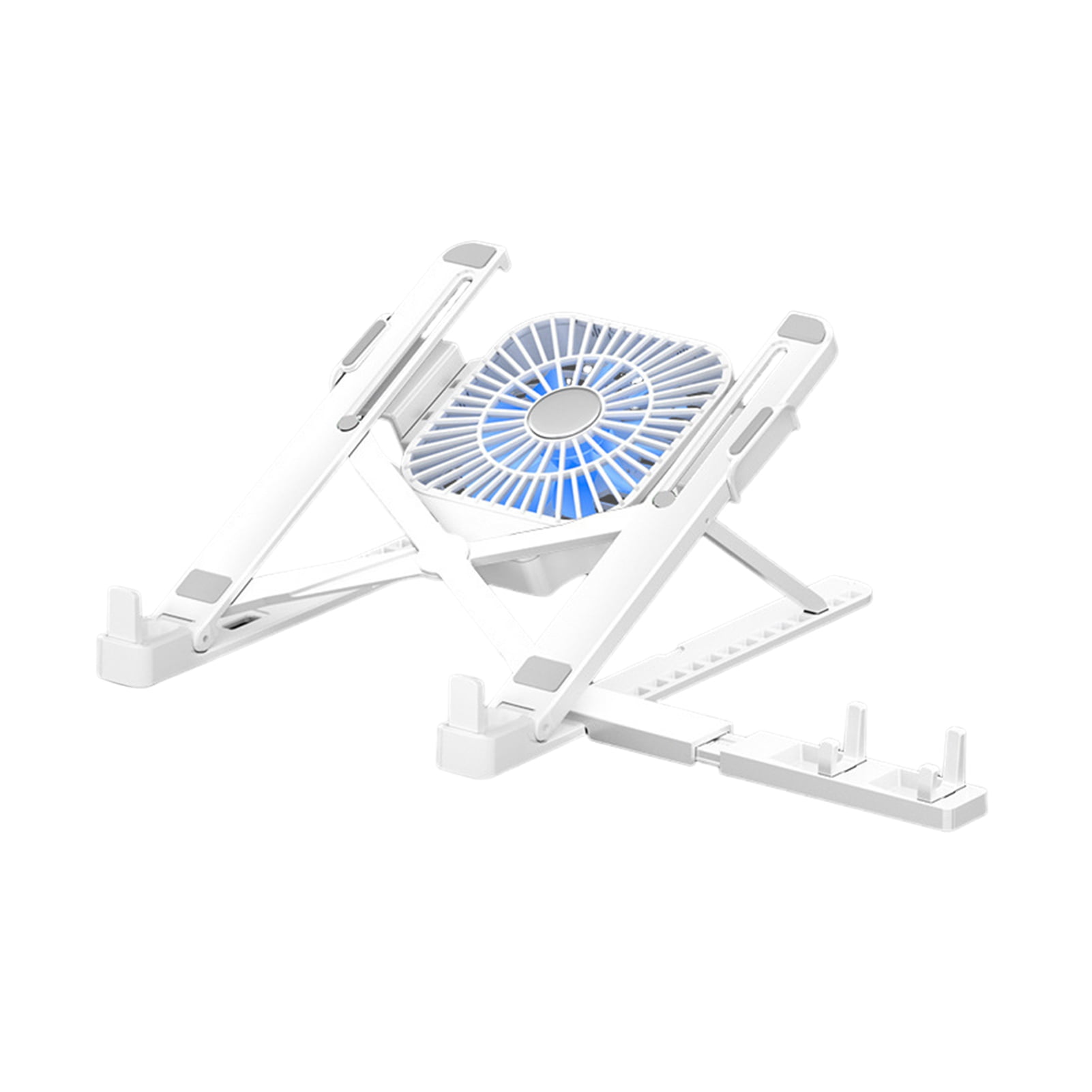Xinyolin Portable Ergonomic Laptop Stand with Cooling Fan High Stability Height Adjustable Foldable Design Anti-Slip Laptop Riser Bracket