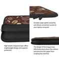 thumbnail image 4 of Pofeuu Coffee and Flowers Print Laptop Carrying Case,13-15-Inch Laptop and Tablet, Sleek Design, Durable and Water-Repellent Fabric, Business Casual or School-13 inch, 4 of 8