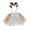 White, variant on Carnival Deer Tutu Skirt for Girls, Animal Dress with Matching Antler Headband, Cartoon Mesh Short Skirt for Halloween, Christmas, Safari, or Birthday Party
