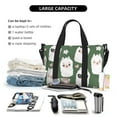 thumbnail image 4 of Travel Duffle Bag Alpaca Faces Travel Tote Bags Carry on Luggage Waterproof Weekender Bags with Top Handle Adjustable Shoulde Strap for Travel Gym, 4 of 5