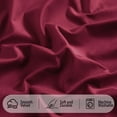 thumbnail image 5 of NICETOWN Red Velvet Curtains, Christmas Thermal Insulated Blackout Curtain for Bedroom Living Room, Back Tab Room Darkening Luxury Vintage Heavy Drapes Panels, 52"x120", 2 Panels, 5 of 8