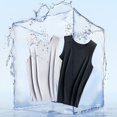 thumbnail image 3 of wcjm Coffee Women's Ice Tank Tops Summer Camisole No Bra Loose Fit Wide Strap Under Shirt Workout Tanks, 3 of 9