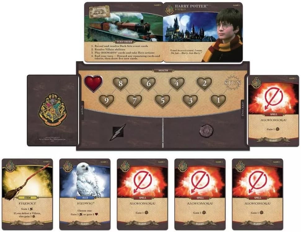 USAopoly Harry Potter Hogwarts Battle: Cooperative Deck