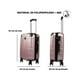 thumbnail image 4 of Maleta Para 10 Kg Cabina C/candado De Seguridad Doble Llanta Rosa, 4 of 7
