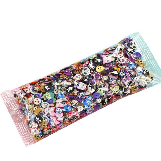 Soidarity Paquete de 1000 rebanadas de uñas de arcilla polimérica, pegatinas para manualidades, pedicura, decoración artística para uñas, hogar para Arte de uñas Animal 3-5 mm Soidarity MJ12955-04