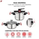 thumbnail image 5 of Set De Ollas De Presión 4 y 6 Litros Acero Inox Bogner BPCH0406L, 5 of 11