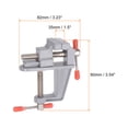 thumbnail image 2 of Uxcell Mini Bench Vise, 1.5" Jaw Width Universal Drill Press Table Clamp for DIY Watch Repairing, 2 of 5