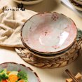 thumbnail image 6 of 7.5inch Serving Bowl Set 2Pack Ceramic Salad Bowls Pasta Bowls Irregular Porcelain Japanese Hand-Painted Plate Dish Tray Noodles Dessert Oven Dishwasher Safe, 6 of 7