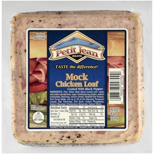 Download Petit Jean Meats Mock Chicken Loaf, 8 Oz. - Walmart.com ...