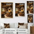 thumbnail image 4 of Designart "Rustic Kitchen Scenes I" Food & Beverage Floater Framed Wall Decor, 4 of 7