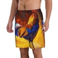 thumbnail image 2 of Fotbe Colorful Rooster Trajes de Baño Estampados para Hombre, Shorts de Verano de Secado Rápido, Ropa de Playa, Bañadores-Large, 2 of 6