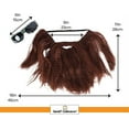 thumbnail image 5 of SandT Collection Fake Beard and Mustache Costume with Sunglasses for Adult Unisex - Green, 5 of 5