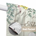 thumbnail image 4 of Easter Swag Curtains for Kitchen/Bedroom/Living Room, Spring Rabbit Ears Foot Colorful Eggs Leaf Floral Scalloped Curtains 63 Inch Long, Window Swag Topper Curtains Valances 2 Panels Set 36"x63", 4 of 8