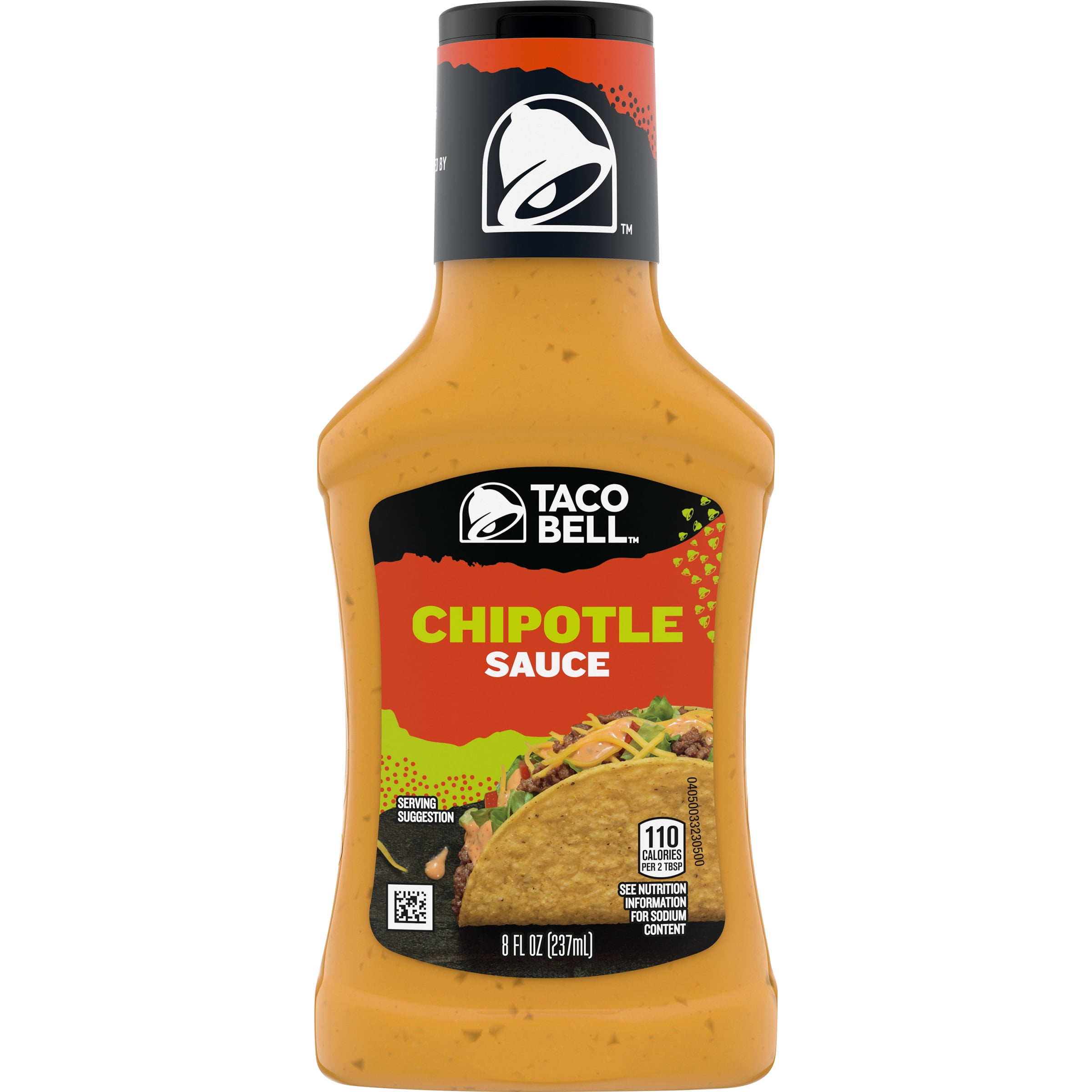 (4 Pack) Taco Bell Bold & Creamy Chipotle Sauce, 8 fl oz Bottle