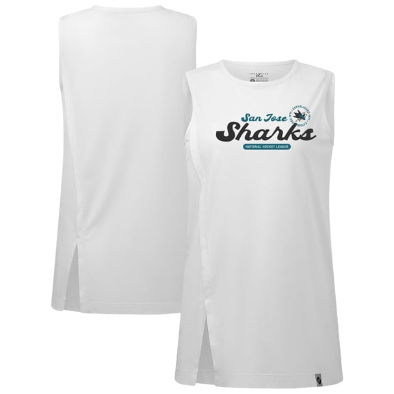 Women's Levelwear  White San Jose Sharks Influx Monument Tank Top