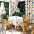 thumbnail image 4 of Outdoor Curtains for Patio Waterproof, Colorful Eucalyptus Leaves Outdoor Privacy Panels Grommet, Watercolor Botanical Modern Art Blackout Outside Curtains for Porch/Cabana 54"x84", 1 Panel, 4 of 8