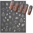 thumbnail image 3 of 3 PCS 3D Nail Stickers for Nail Art, Rose Gold Stickers Sun Moon Star Nail Decals Self-Adhesive Heart Nail Art Supplies for Women's Nail DIY Decoratio, 3 of 4