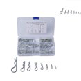 thumbnail image 3 of Kenally 100PCS Heavey Duty Zinc Plated Hair Pin Cotter R Clip Pin Hitch Tractor Lawn Mpver y caja de almacenamiento Type2 NO2 Kenally CZ10228-00B, 3 of 6