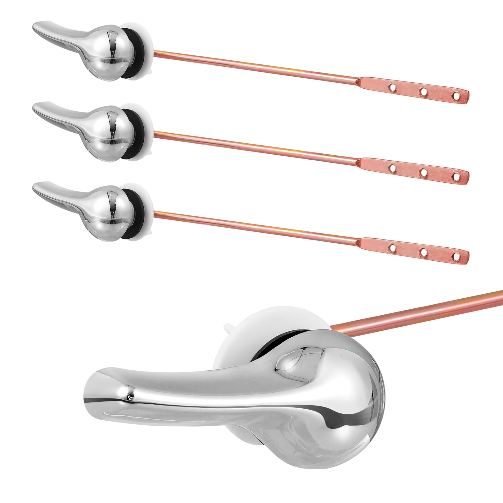 VILLCASE 4pcs Toilet Tank Flush Lever Handle Universal Front Mount