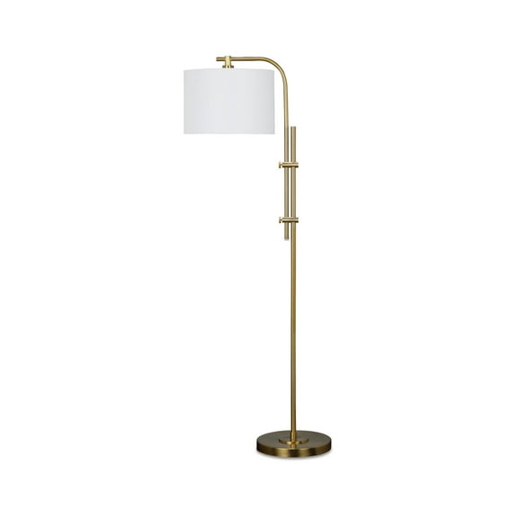 Signature Design by Ashley Contemporary Baronvale Floor Lamp  Brass Finish