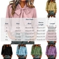 thumbnail image 3 of Sevevn Women's Bow Tie Neck 3/4 Sleeve Loose Dressy Elegant Business Work Blouse Casual Tops 2026, 3 of 7