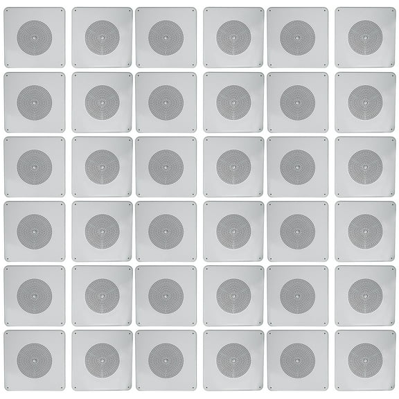 (36) Rockville MS81 Metal 8" 70v Commercial Background Music PA Ceiling Speakers