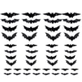 thumbnail image 5 of Illuminated Bat Wall Decals Adhesive PVC Bat Clings with LED Light Halloween Decorations For Window Wall Mantels Ceiling, 5 of 9