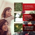 thumbnail image 4 of Puleo International 6.5 Ft Prelit Christmas Tree w/ 250 Clear Lights, White, 4 of 5