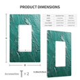 thumbnail image 2 of Green Pattern Light Switch Cover Decorative Switch Plates and Outlet Covers Wall Plates for Electrical Kitchen Home Office Art Decor, 2 of 4