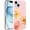 Blue Flower, variant on Cute Yellow Flower Phone Case for iPhone 16 Case 6.1", Aesthetic Trendy Floral Pattern Design Shockproof Anti-Scratch Soft Slim Flexible Silicone White Funda Cover for Women Girls