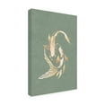 thumbnail image 3 of Trademark Fine Art Sarah Manovski  Sage Green Gold Koi Fish 1 Canvas Wall Art - 22x32, 3 of 5