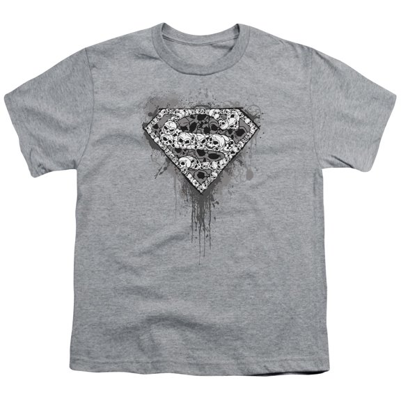 Superman - Many Super Skulls - Youth Short Sleeve Shirt - Large