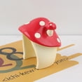 thumbnail image 5 of Uanit Pink Mushroom House Resin Ornaments Hamster Jumping Hideout Pet Hamster Decor Pet Enclosure Small Animal Homes and Habitats, 5 of 7