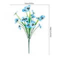 thumbnail image 2 of ddioayh Artificial Flowers 7 Fork Realistic Pansy Bouquet for Home Decor Wedding Party Decoration Durable Faux Floral Arrangement, 2 of 5