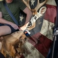 thumbnail image 4 of Xoenoiee Deer Maple Leaves American Flag Print Car Back Seat Cover, Universal Fit Rear Seat with Rear Split Bench, Seat Protector for Dogs Kids, Auto Interior Accessories for SUV Sedan Van, 4 of 7
