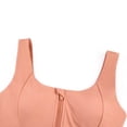 thumbnail image 4 of Soutien-gorge de Sport à Fermeture Éclair avant Confortable pour Femmes Sans Fil Rembourré Extensible Crop Top, 4 of 8