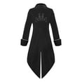 Medieval Steampunk Tailcoat Halloween Costumes for Men, Vintage