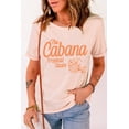 thumbnail image 1 of ABPHQTO Camiseta rosa con gráfico The Cabana Tropical Oasis Summer para mujer, 1 of 5