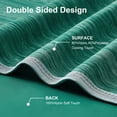 thumbnail image 2 of Teler Cooling Blanket Twin Size 60" x 80", Breathable Soft Summer Blanket for Hot Sleepers, Dark Green, 2 of 8