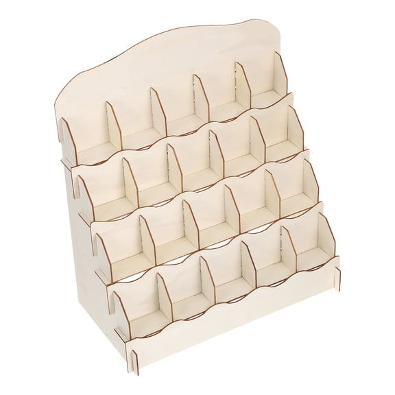 LOLIPPYY Multi-Tier Wood Display Shelf Organizer for Tabletop, Perfect for Home, Office, and Craft Storage